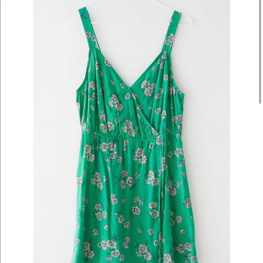 Urban Outfitters Summit Surplice Floral Mini Dress Faux Wrap Strapless